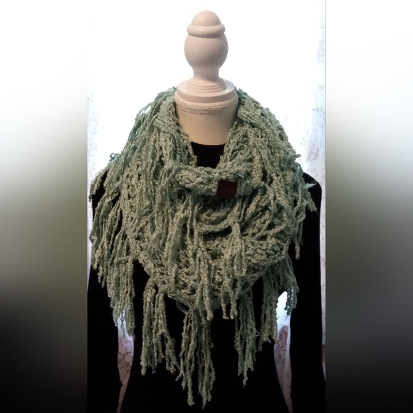 Teal Infinity Scarf - Picture 1 of 9